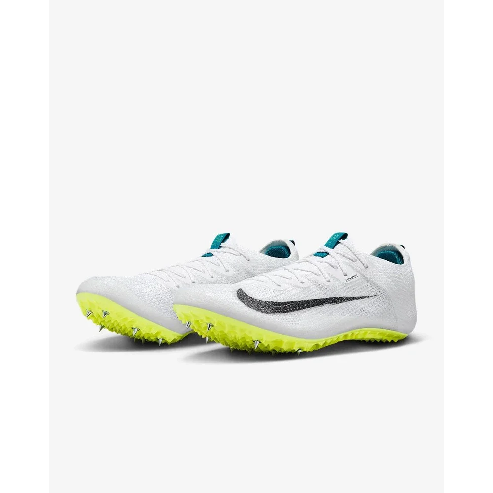 Nike Zoom Superfly Elite 2 Flyknit White Green Spikes FZ9662-100 Men’s Size 6